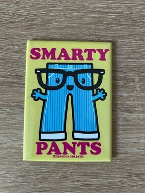 David & Goliath Smarty Pants Decorative Magnet - Yellow & Blue